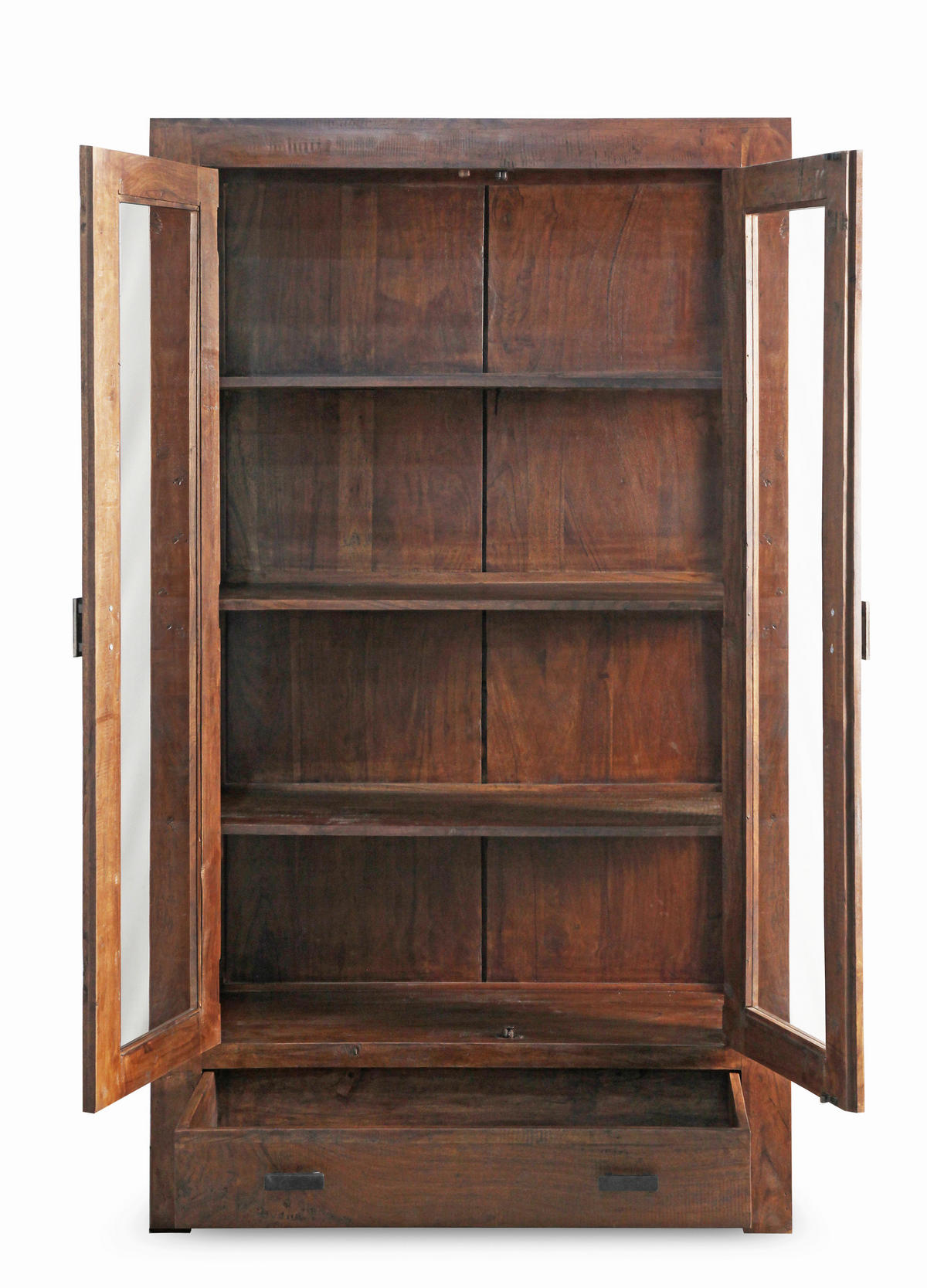 Vitrine Genua Akazie dunkel B/H/T: ca. 100x175x40 cm Genua - Akazie (100,00/175,00/40,00cm)