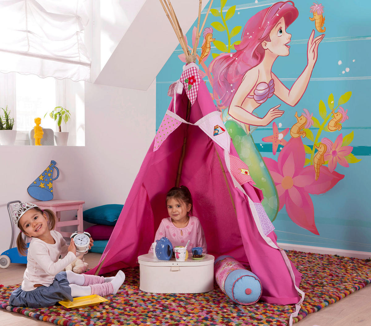 Komar Fototapete Ariel Little Friends IADX5-009 B/H: ca. 200x280 cm Ariel Little Friends IADX5-009 - (200,00/280,00cm) - Komar