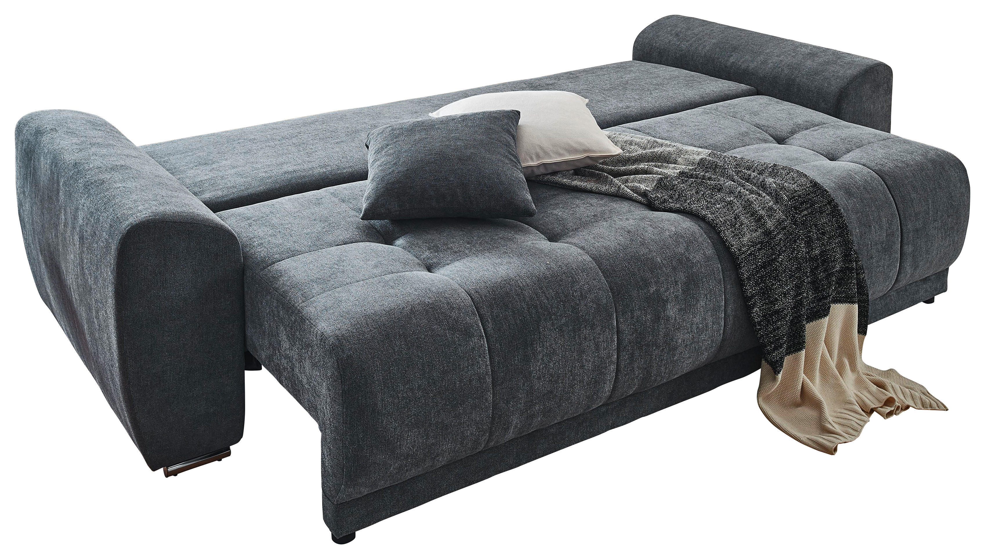 Schlafsofa Torro grau B/H/T: ca. 260x46x110 cm Torro - Chrom/grau (260,00/46,00/110,00cm)