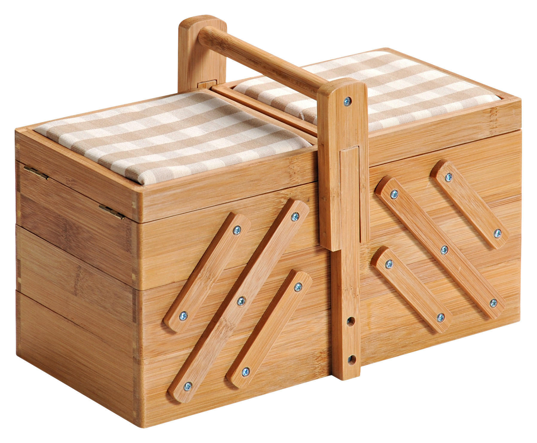 Kesper Nähkästchen braun Bambus B/H/T: ca. 29x19x16,5 cm Nähkästchen - braun (29,00/19,00/16,50cm) - Kesper