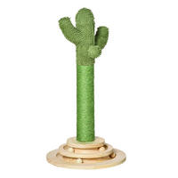 PawHut Kratzbaum grün Edelstahl B/H/L: ca. 32x32x60 cm Kratzbaum - natur/grün (60,00/32,00/32,00cm) - PawHut