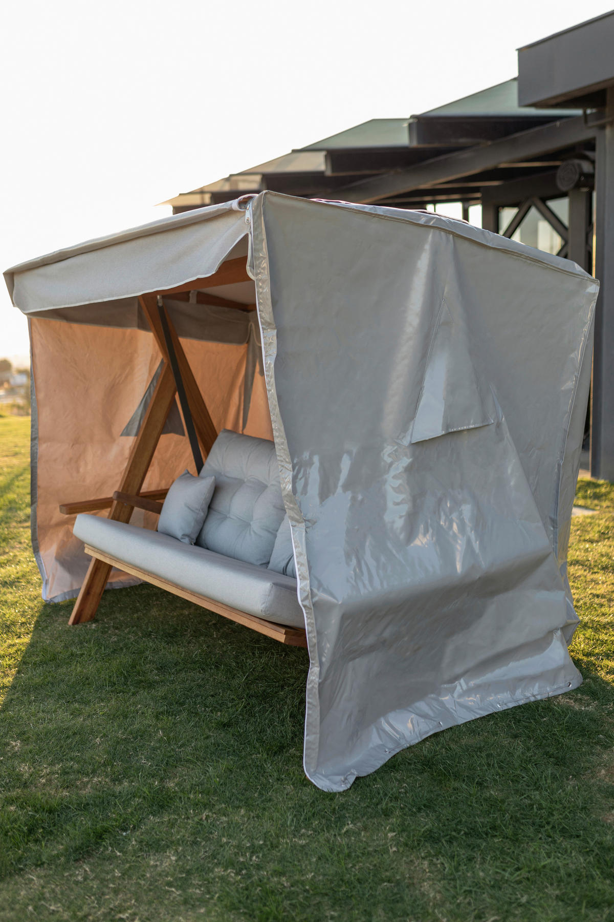 Westmann Abdeckung Pera 2000 grau Polyester B/H/L: ca. 193x187x121 cm Pera 2000 - grau (121,00/193,00/187,00cm) - Westmann