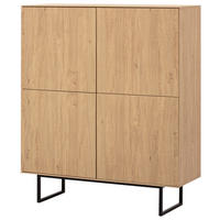 Highboard Kalmar Oak Stone Nachbildung B/H/T: ca. 115x137x40 cm Kalmar - Oak (115,00/137,00/40,00cm)