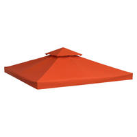 Outsunny Ersatzdach terra Polyester-Mischgewebe B/L: ca. 300x300 cm Ersatzdach - terra (300,00/300,00cm) - Outsunny