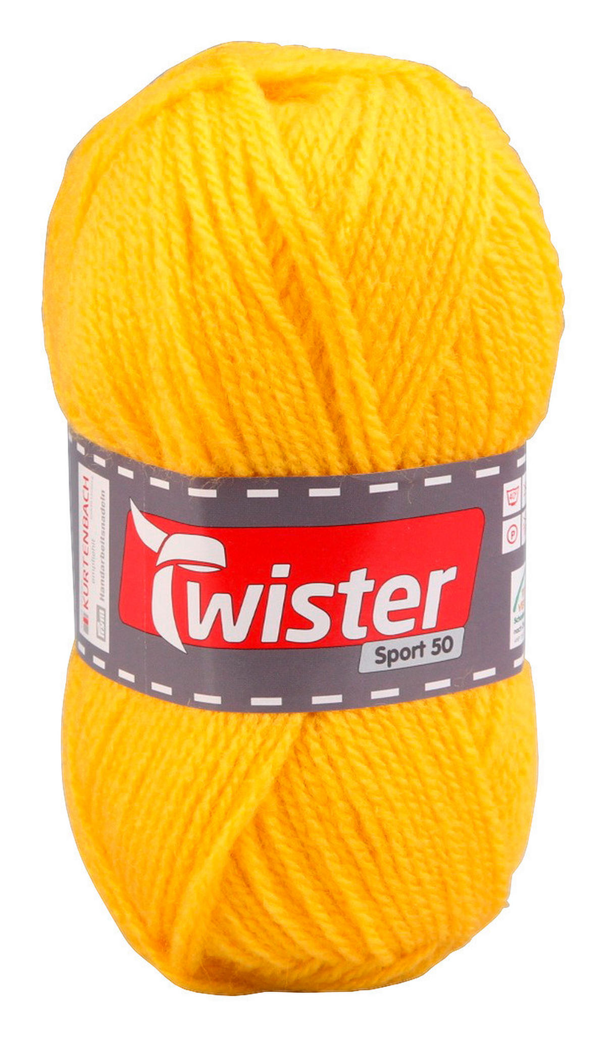 Handstrickgarn Twister Sport uni gelb L: ca. 15000 cm Twister Sport uni - gelb (15000,00cm) - Twister
