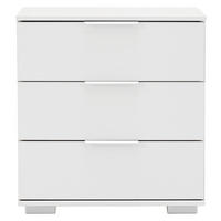 Nachtkonsole Easy Plus weiß B/H/T: ca. 52x58x38 cm Easy Plus - weiß/Chrom (52,00/58,00/38,00cm)