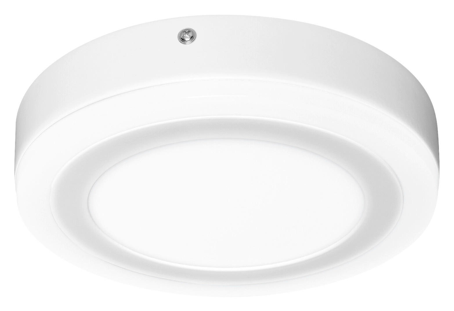 LEDVANCE LED-Wand-/Deckenleuchte 260511 weiß Aluminium Kunststoff H/D: ca. 3,8x19,8 cm Click White Round - weiß (19,80/3,80cm) - LEDVANCE