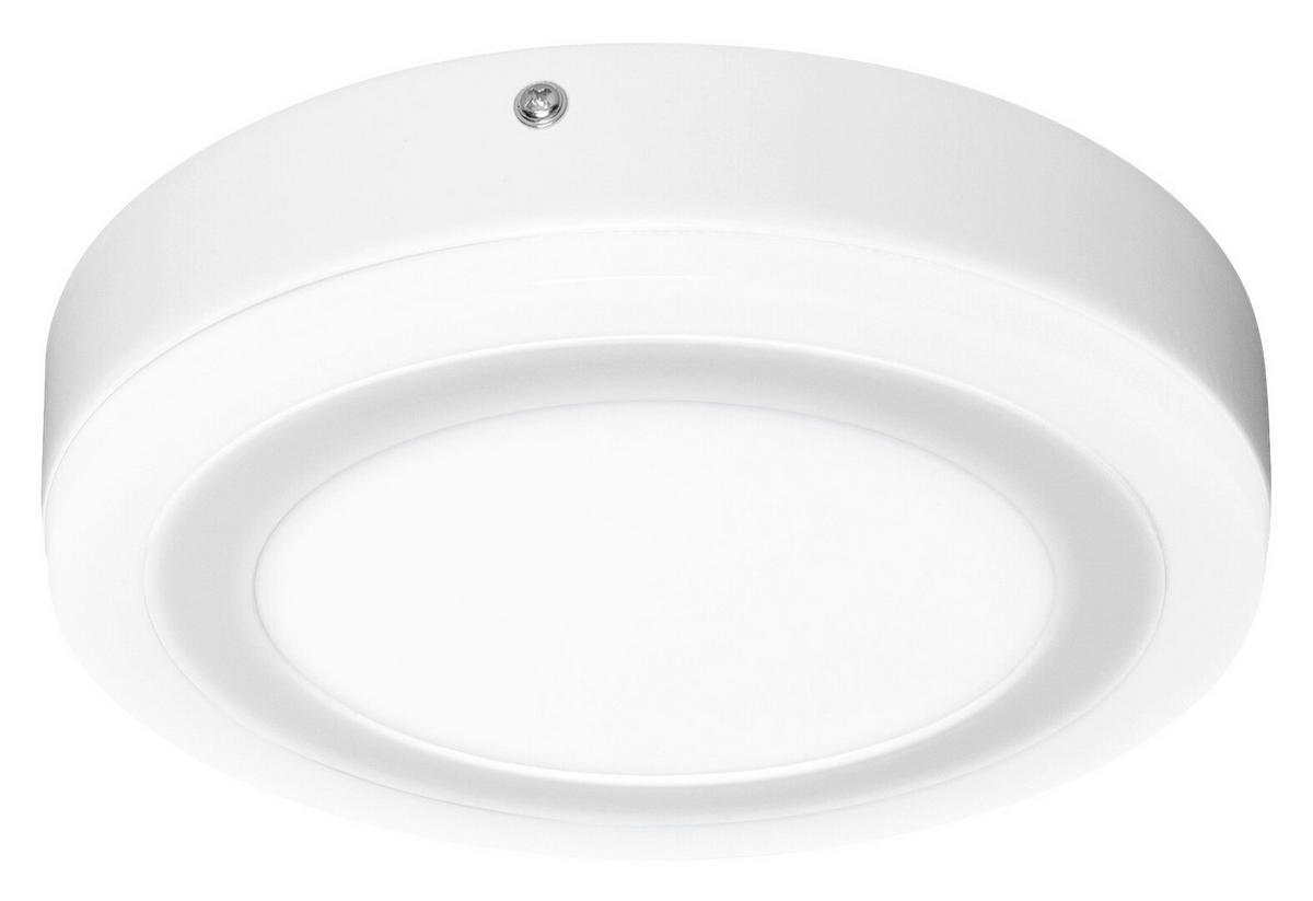 LEDVANCE LED-Wand-/Deckenleuchte 260511 weiß Aluminium Kunststoff H/D: ca. 3,8x19,8 cm Click White Round - weiß (19,80/3,80cm) - LEDVANCE