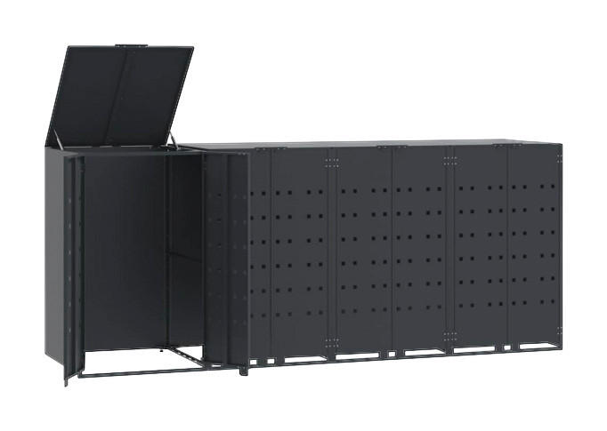 VidaXL Mülltonnenbox anthrazit Mülltonnenbox - anthrazit - VidaXL