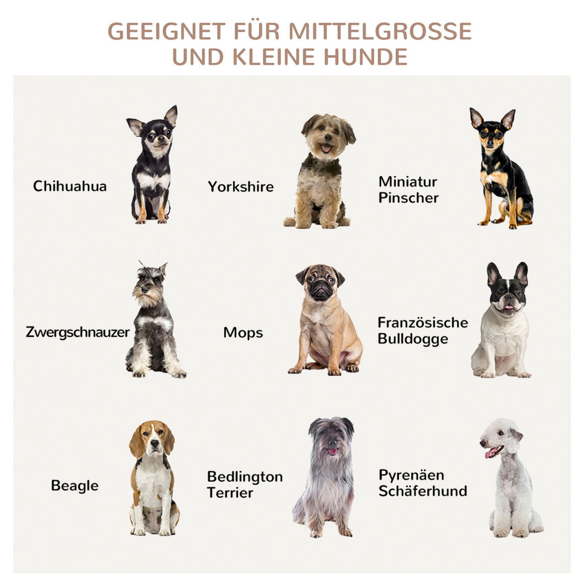 PawHut Hundekäfig Eiche PVC B/H/L: ca. 55x71x80 cm Hundekäfig - Eiche/schwarz (80,00/55,00/71,00cm) - PawHut