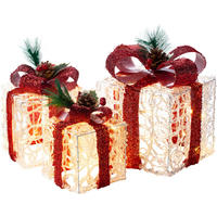POCOline LED-Geschenkbox warmweiß Kunststoff LED-Geschenkboxenset_3tlg. - warmweiß - POCOline
