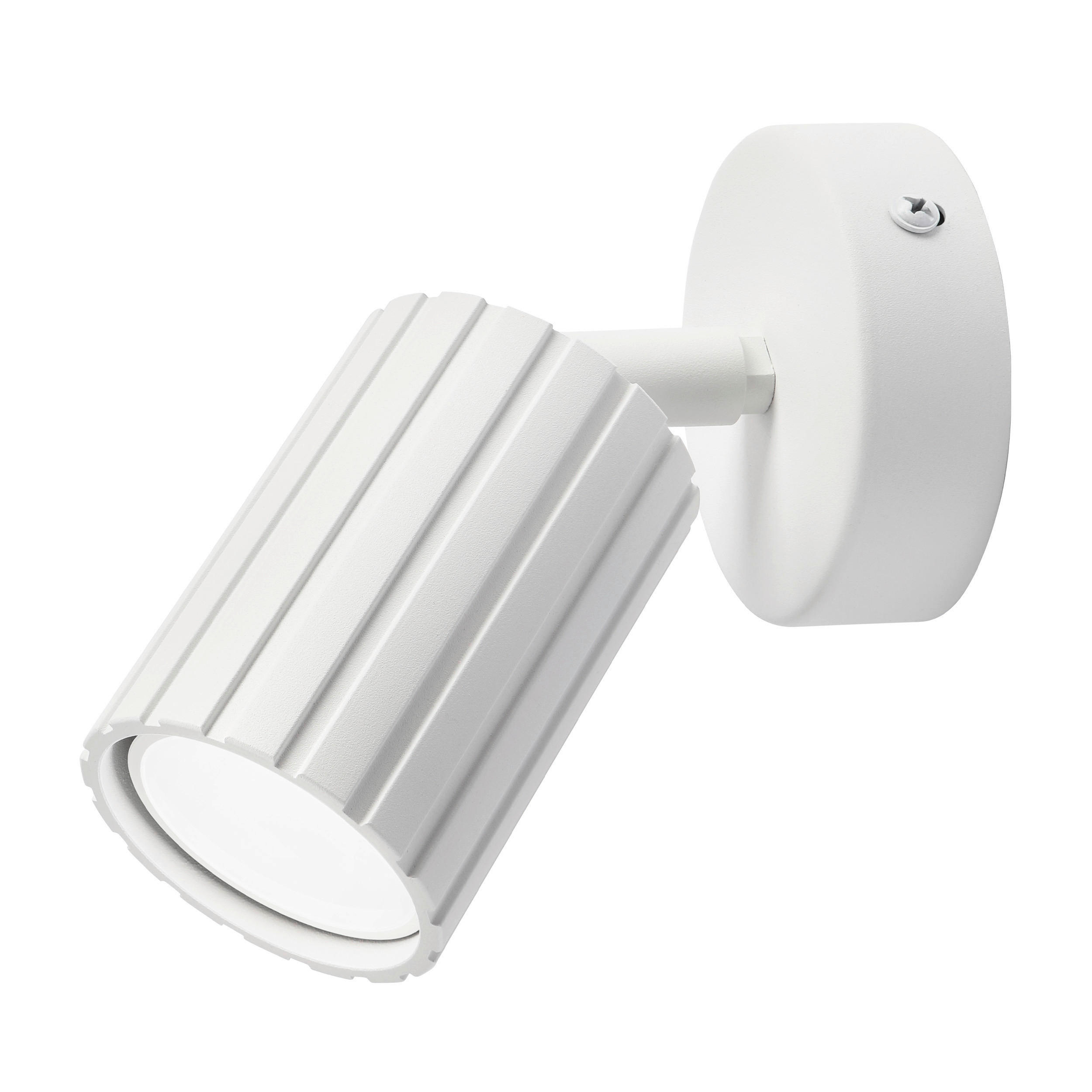 Lamkur Wandleuchte weiß Stahl B/H/L: ca. 8x16x8 cm GU10 1 Brennstellen Prisma - weiß (8,00/8,00/16,00cm) - Lamkur