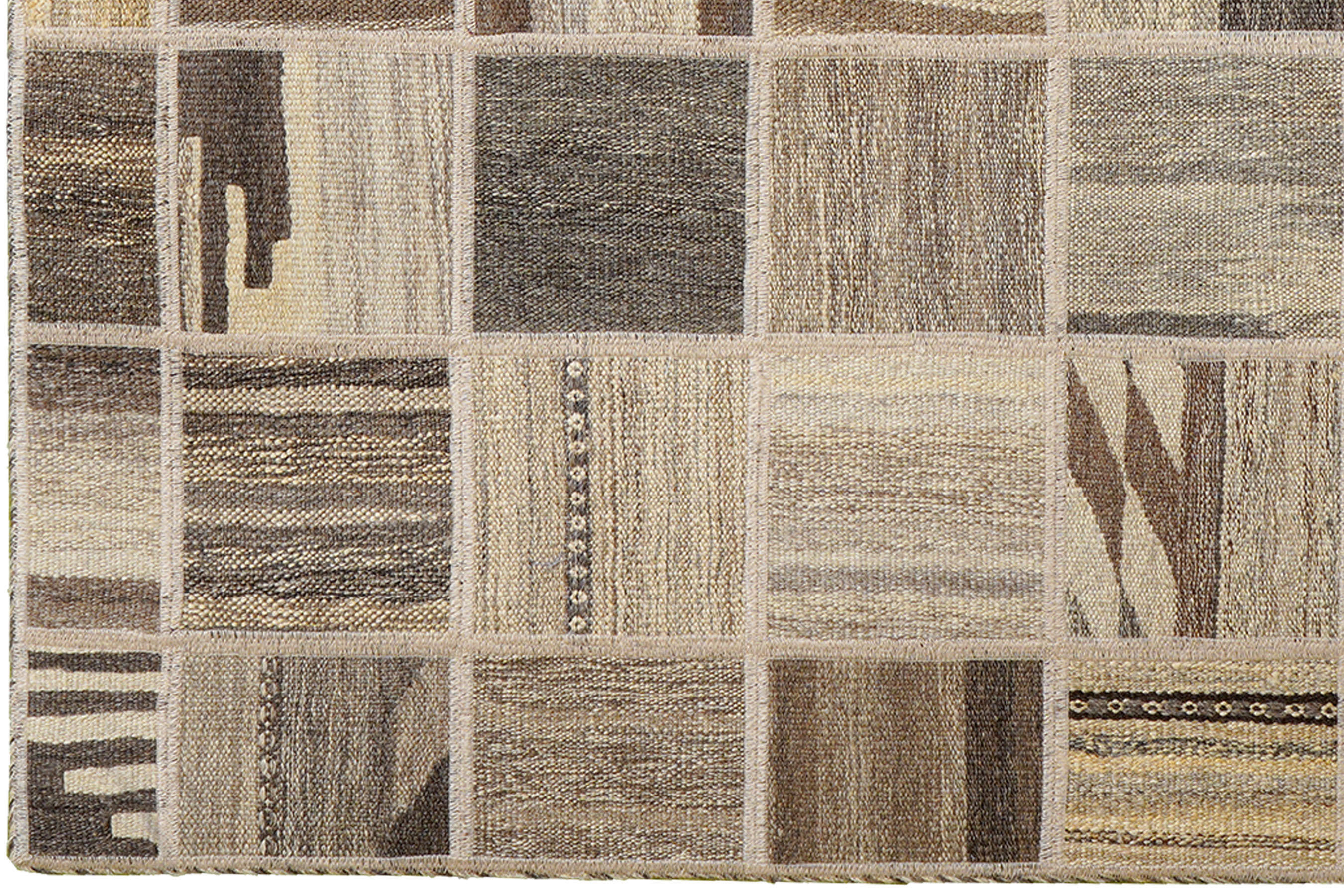 Thumbnail - PersaTepp Teppich Kelim Tekkehdouz beige B/H/L: ca. 150x1x200 cm