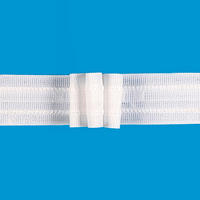 Faltenband Meterware Faltenband - weiß (2,50cm)