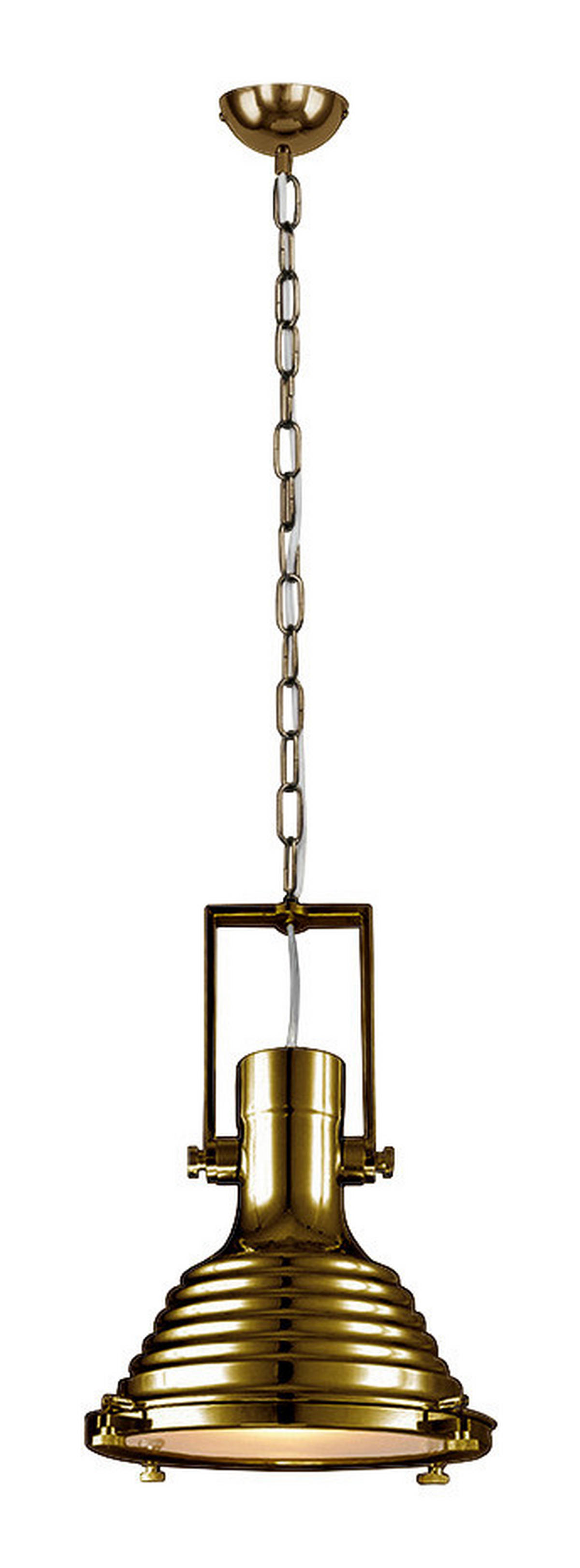 BRITOP Lighting Pendelleuchte 1690111 messing Metall H/D: ca. 150x40 cm E27 1 Brennstellen Pendelleuchte_Expiria - messing (40,00/150,00cm) - Britop Lighting