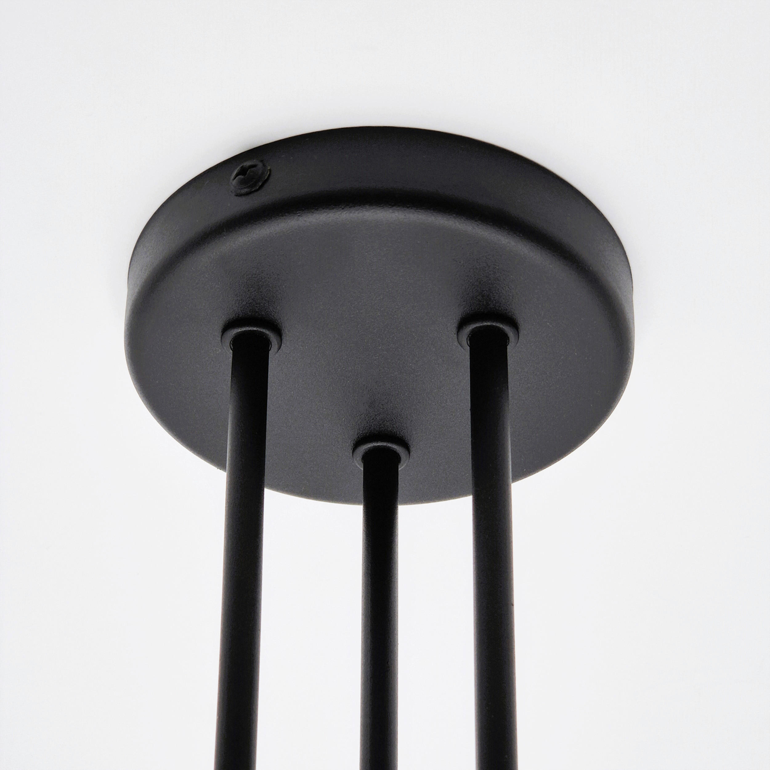 Thumbnail - Lamkur Deckenleuchte DOMINO 51215 schwarz Stahl H/L: ca. 40x55 cm E27 3 Brennstellen