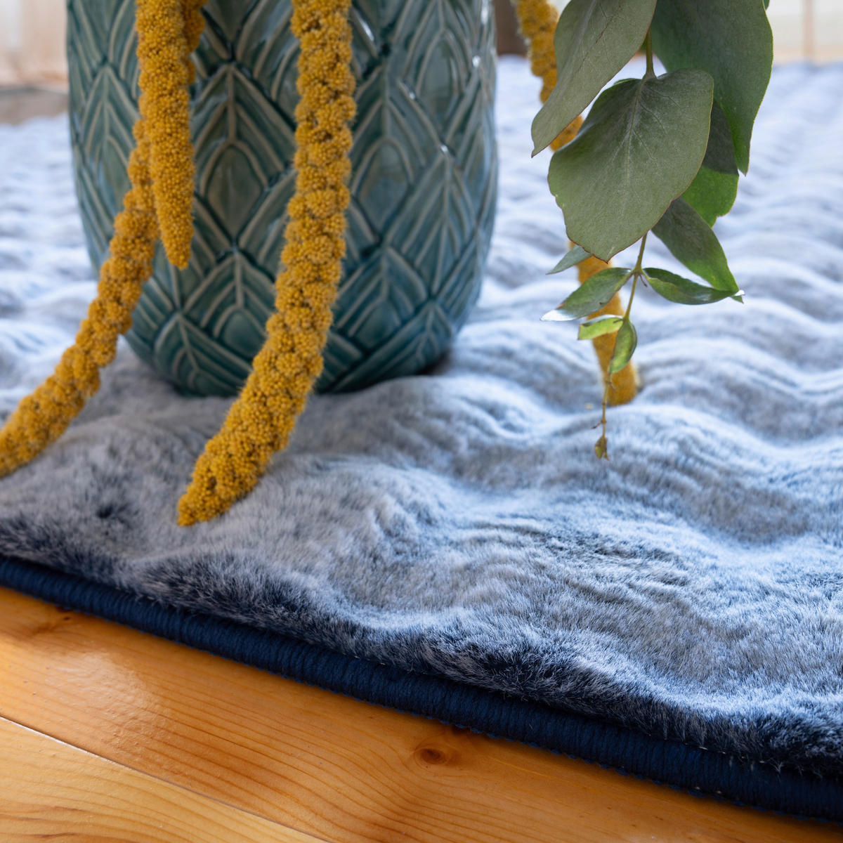 Obsession Teppich My Celestia blau B/H/T/L/D: ca. 120x3,3x0x170x0 cm My Celestia - blau (170,00/120,00/3,30cm) - Obsession