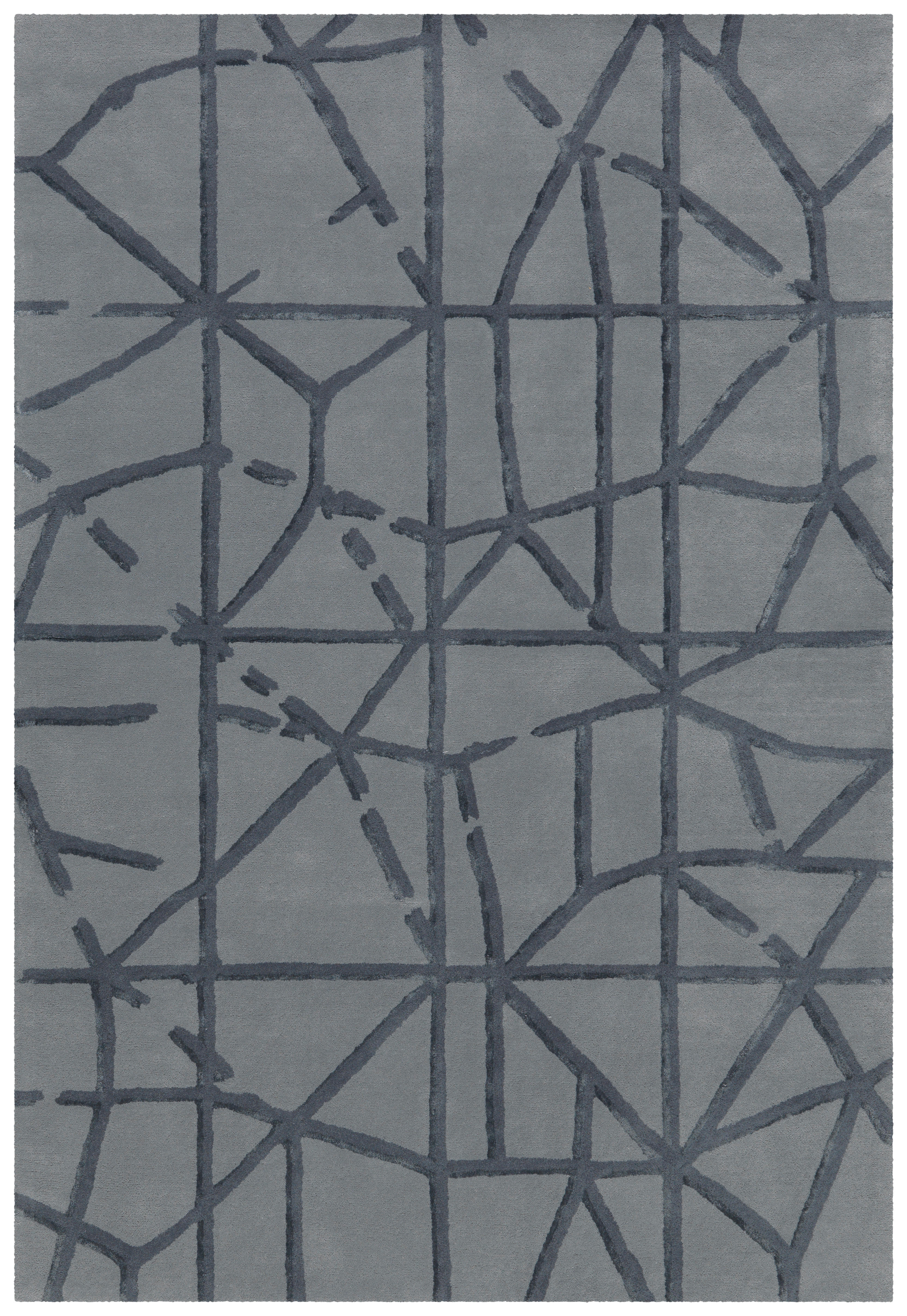 Arte Espina Kurzflorteppich Satin 8063 grau B/L: ca. 120x180 cm Satin 8063 - grau (120,00/180,00cm) - Arte Espina