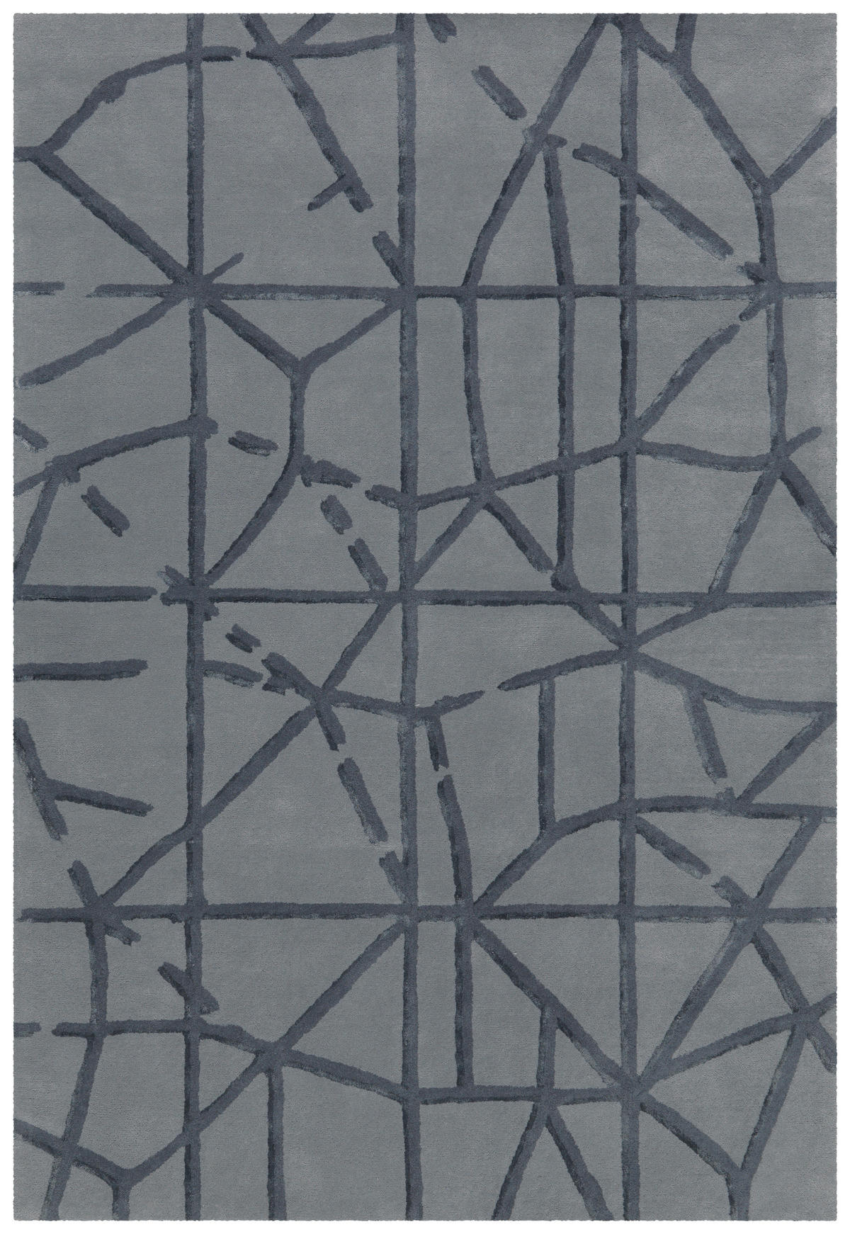 Arte Espina Kurzflorteppich Satin 8063 grau B/L: ca. 120x180 cm Satin 8063 - grau (120,00/180,00cm) - Arte Espina