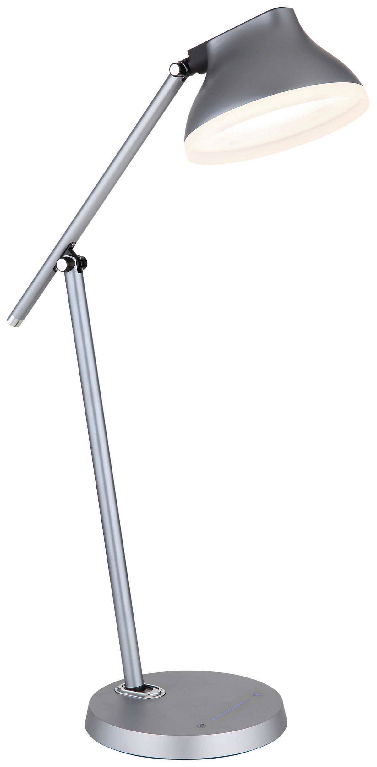 GLOBO LED-Schreibtischleuchte Halvar 58437G grau Alu Kunststoff H: ca. 76 cm Halvar - grau (76,00cm) - GLOBO