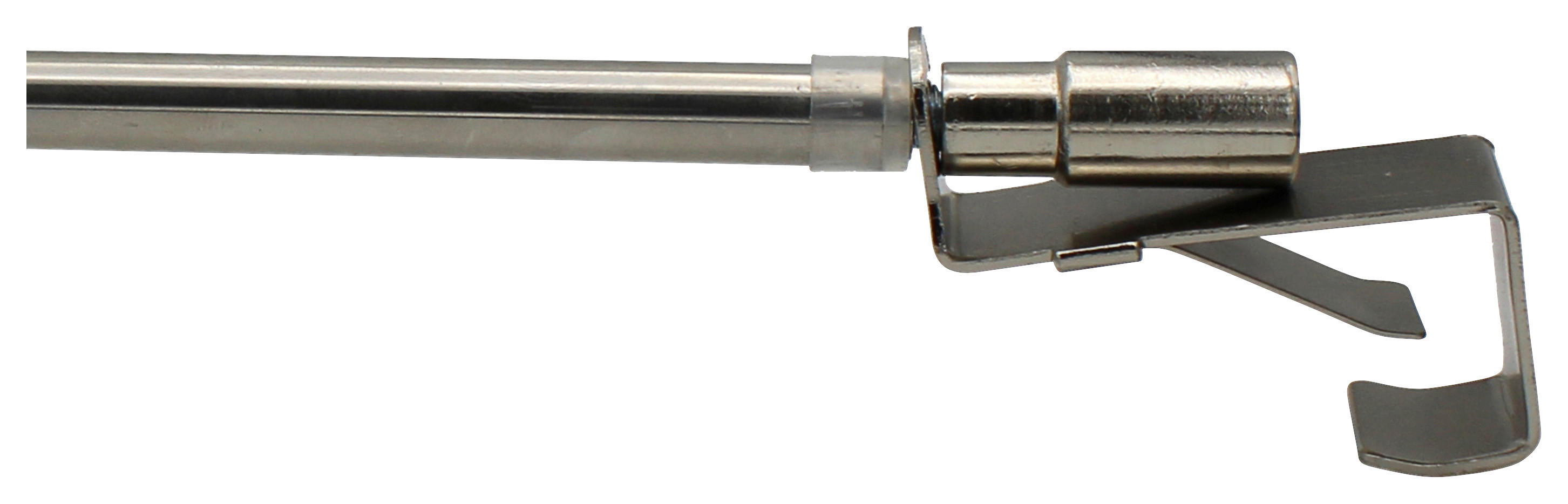 Vitragenstange clip clip - Edelstahloptik - ondeco
