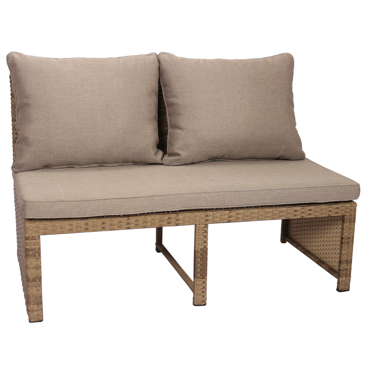 POCOline Gartensitzgruppe Lund braun Polyrattangeflecht Lund - braun/natur - POCOline