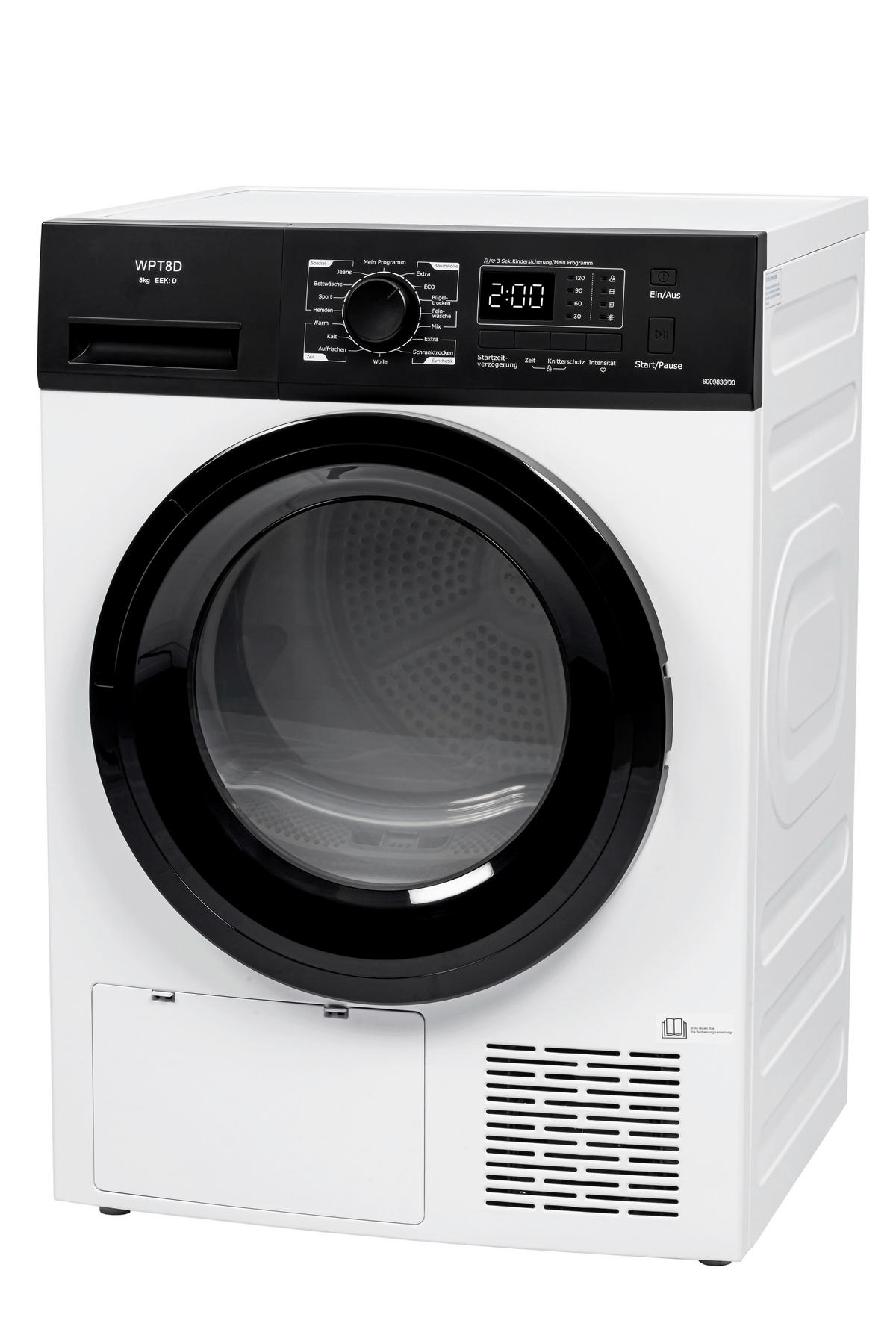 POCOline Wärmepumpentrockner WPT8D weiß B/H/T: ca. 60x85x60 cm ca. 8 kg Wärmepumpentrockner WPT8D - weiß (60,00/85,00/60,00cm) - POCOline