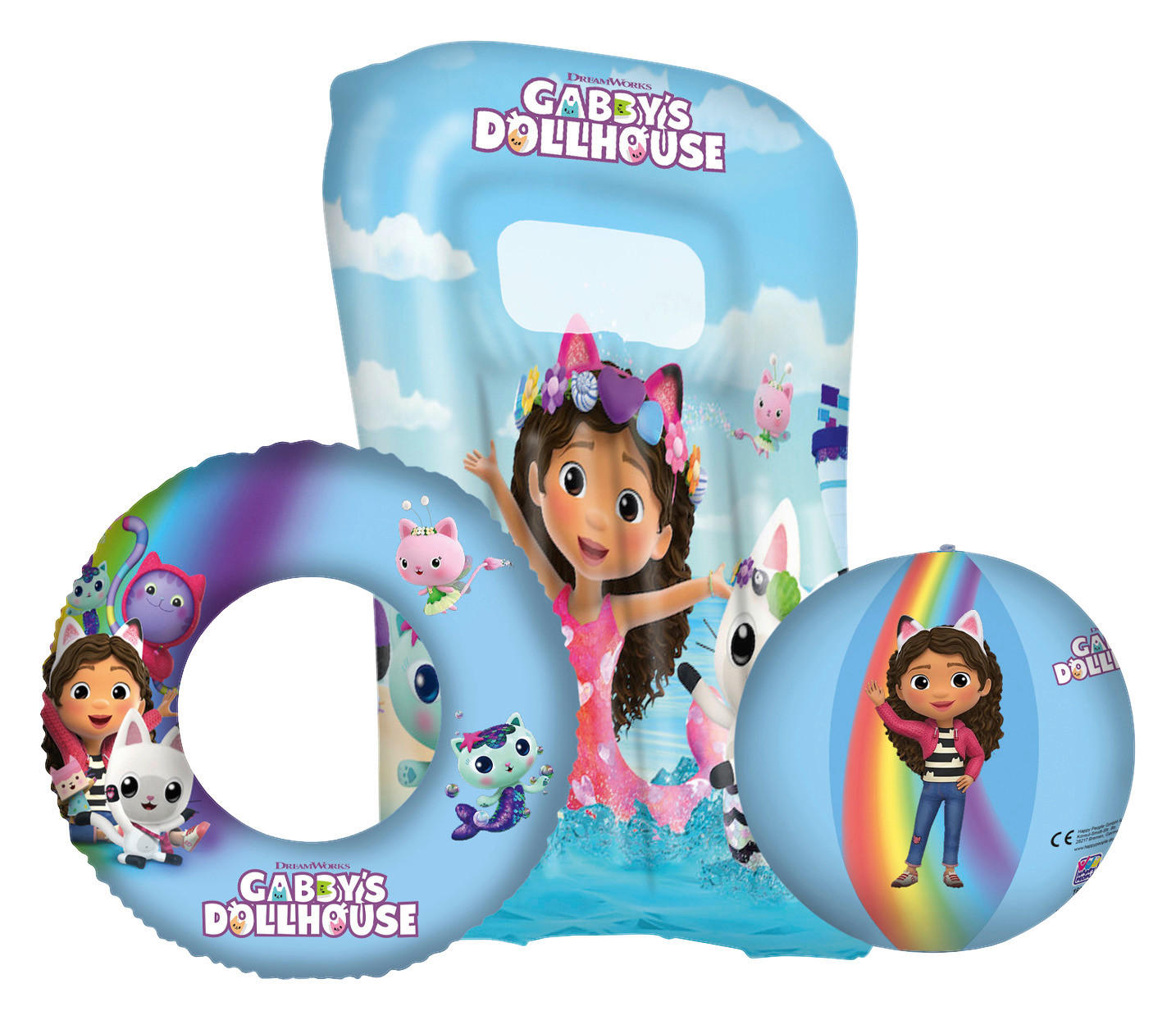 Happy People Aufblasartikel Gabby's_Dollhouse_Strandset_3tlg - Happy People