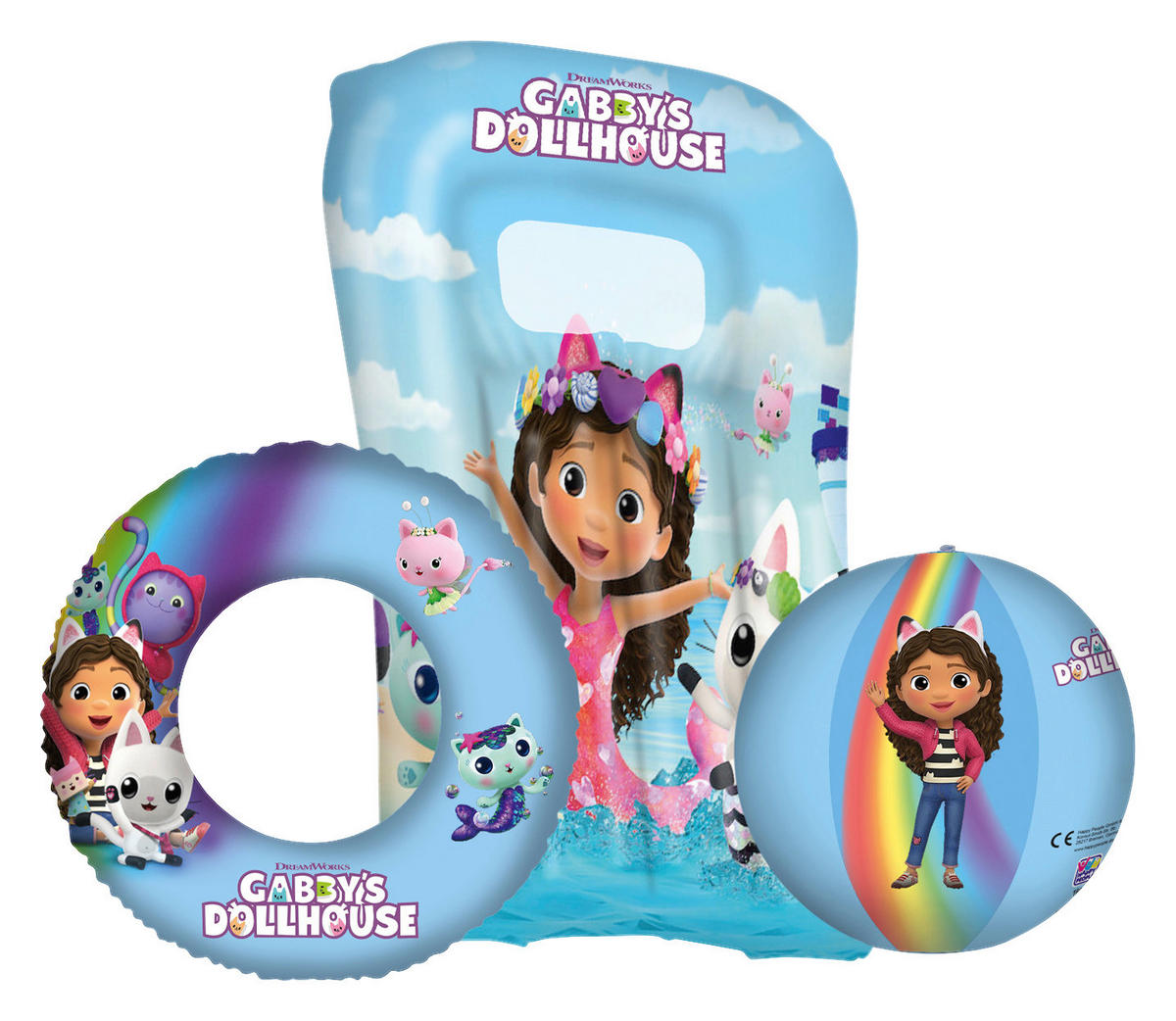 Happy People Aufblasartikel Gabby's_Dollhouse_Strandset_3tlg - Happy People