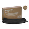 CreaTable Servierset Streat Banana Leaf schwarz Steingut Streat Banana Leaf - schwarz - CreaTable