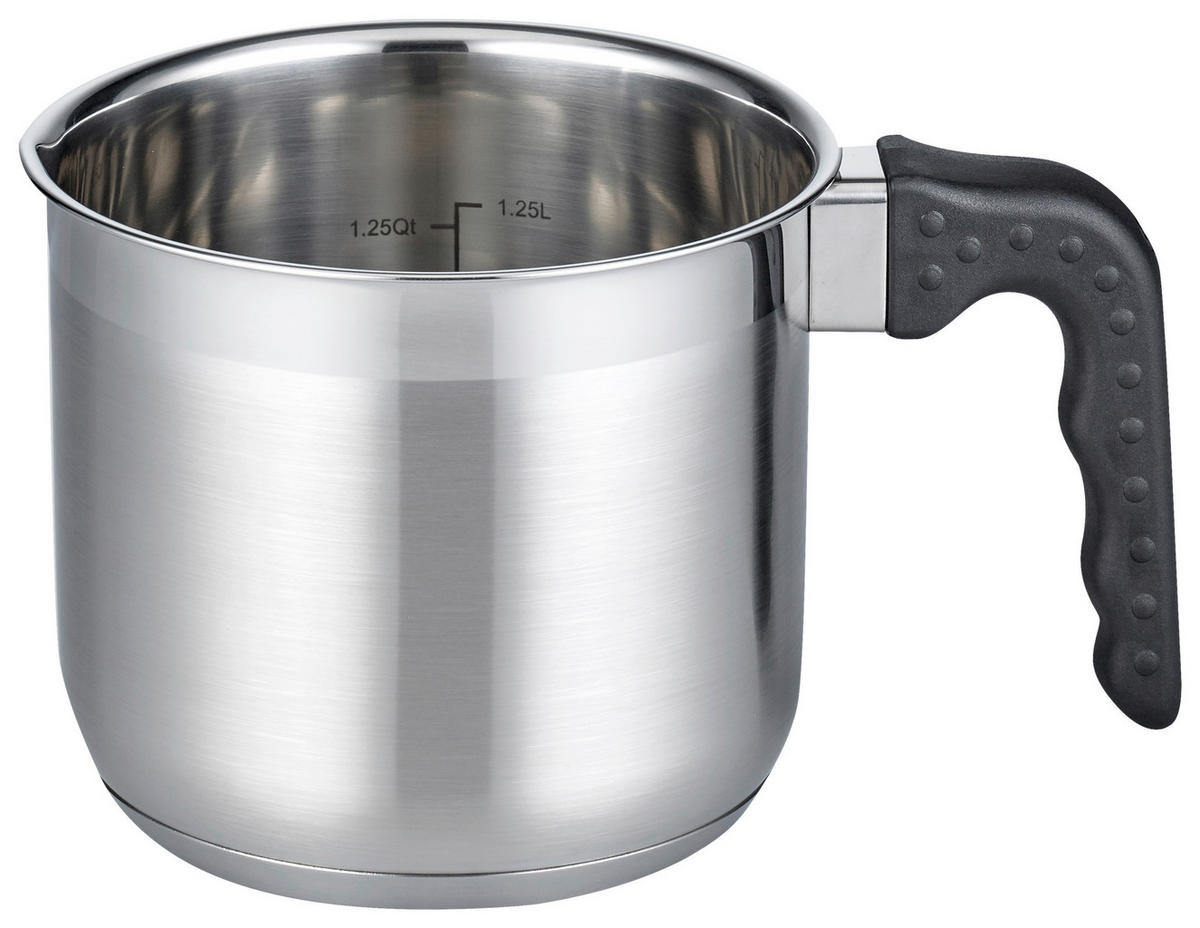 ELO Basic Topf silber Edelstahl Milchtopf - schwarz/silber - ELO Basic