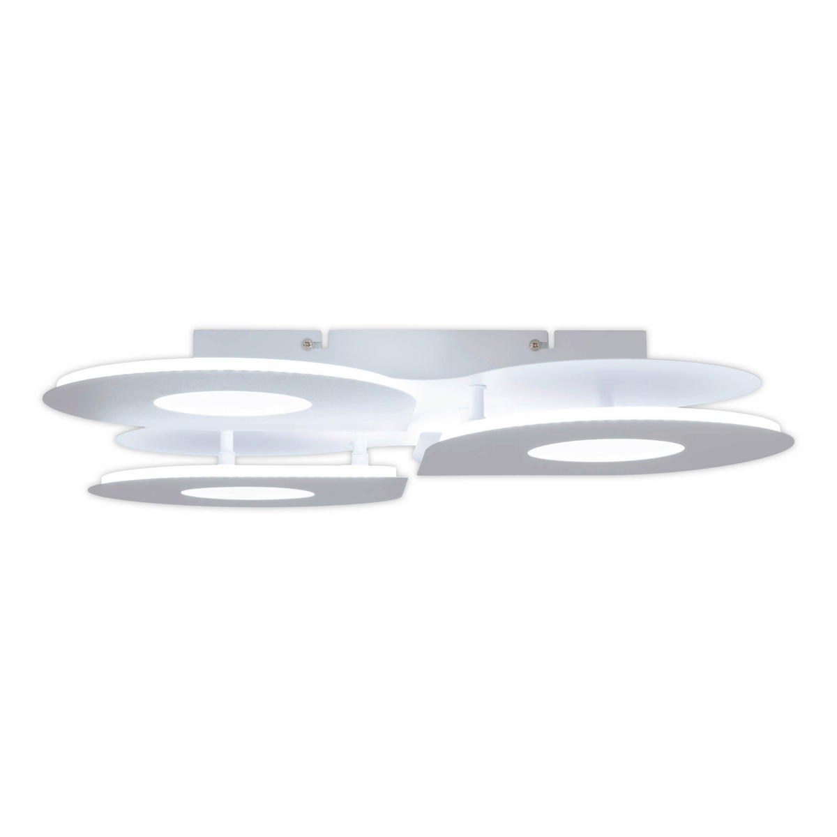 Näve Leuchten LED-Deckenleuchte weiß Metall Kunststoff B/H/T: ca. 50x8x50 cm SMILLA - weiß (50,00/8,00/50,00cm) - Näve Leuchten