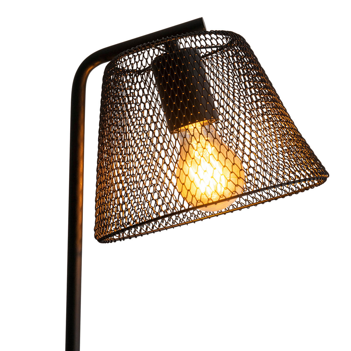 Näve Leuchten Tischleuchte 3181022 schwarz Kunststoff Metall B/H/T: ca. 20x50x20 cm E27 1 Brennstellen Korie - schwarz (20,00/50,00/20,00cm) - Näve Leuchten