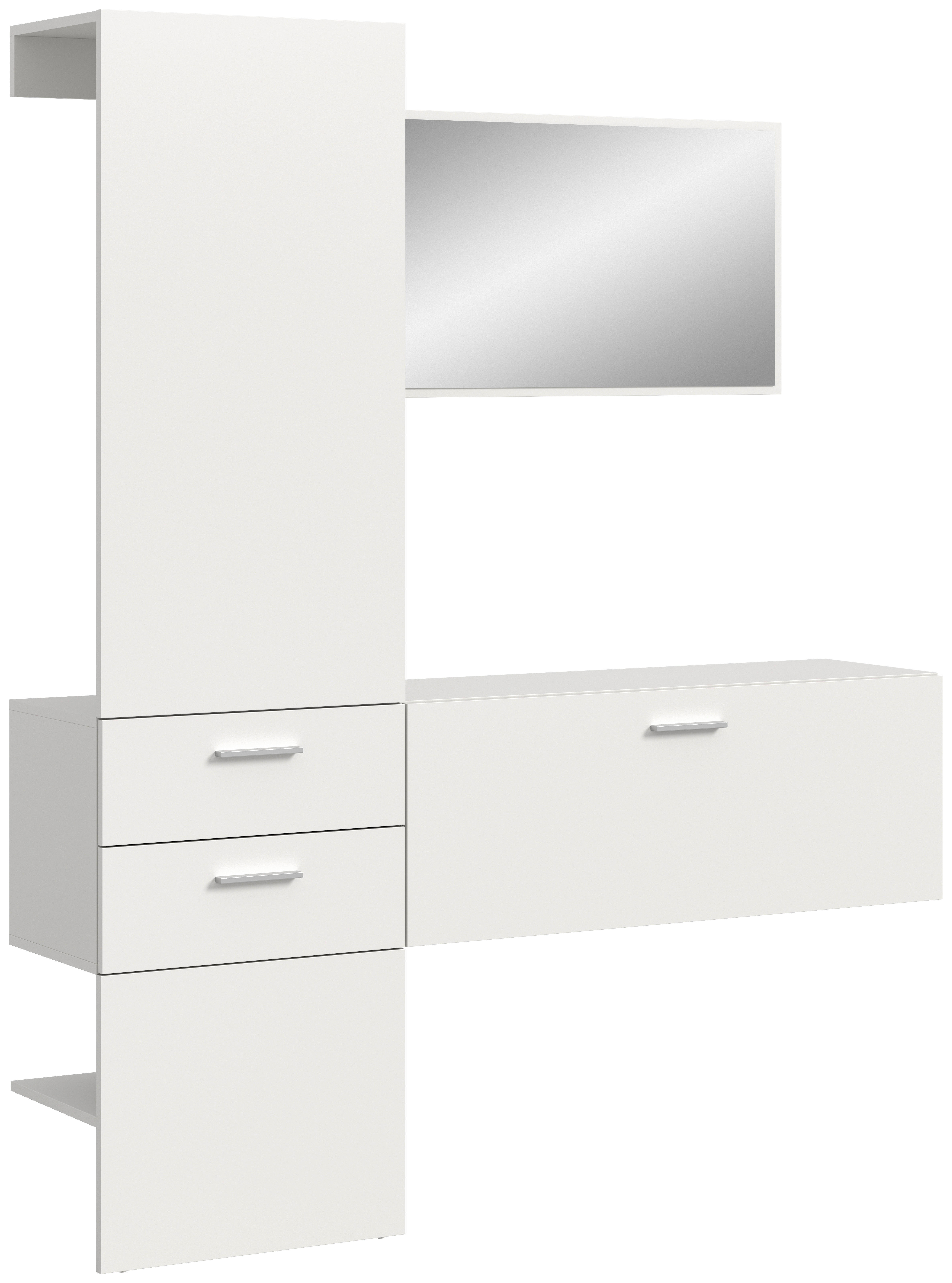Garderobe VAGA weiß B/H/T: ca. 156x190x36 cm VAGA - weiß (156,00/190,00/36,00cm) - xonox.home