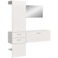Garderobe VAGA weiß B/H/T: ca. 156x190x36 cm VAGA - weiß (156,00/190,00/36,00cm) - xonox.home