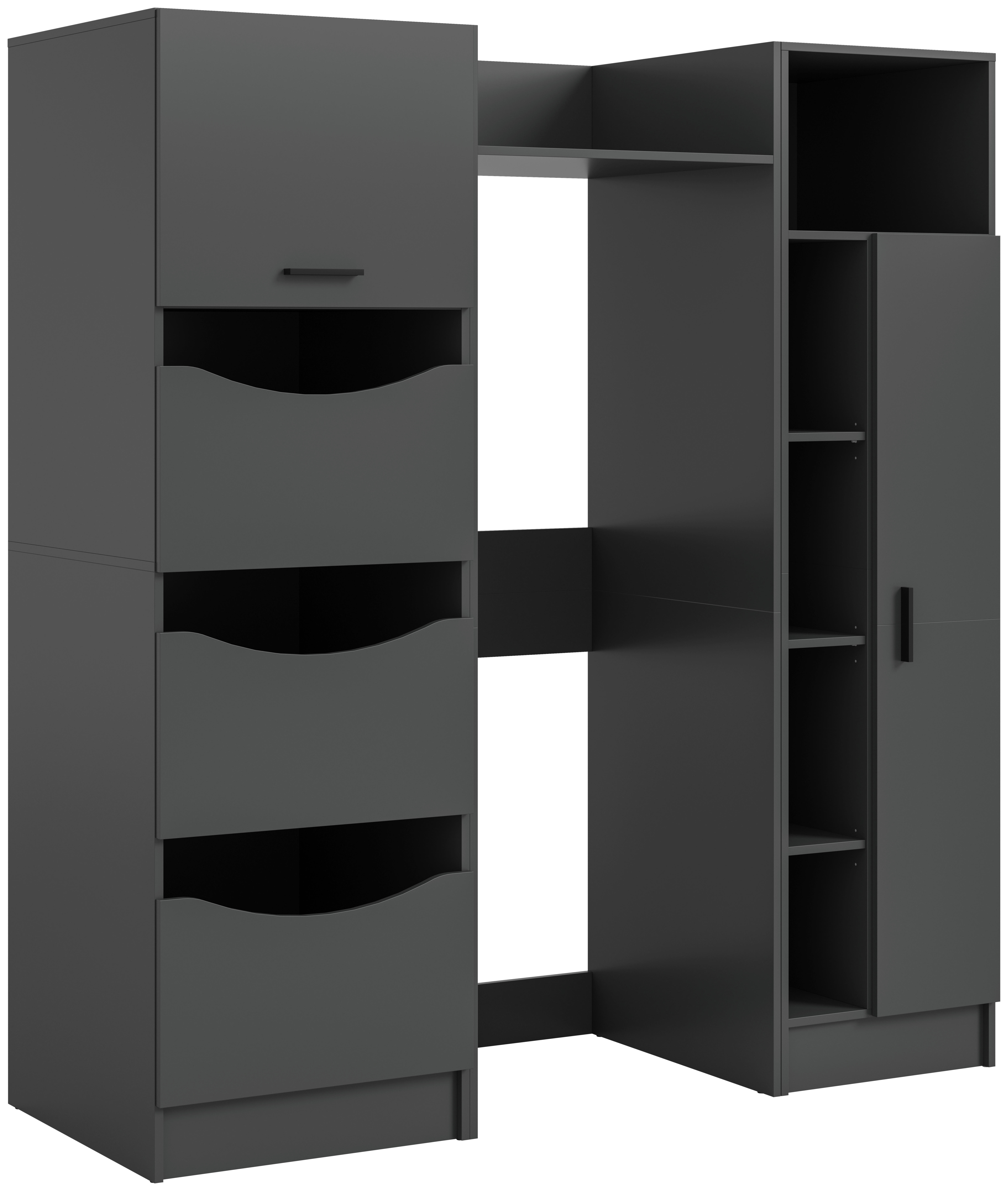 Waschmaschinenumbauschrank Free anthrazit B/H/T: ca. 176x195x68 cm Free - anthrazit (176,00/195,00/68,00cm) - xonox.home