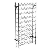 HOMCOM Weinregal schwarz Metall B/H/T: ca. 63x118x20,5 cm Weinregal - schwarz (63,00/118,00/20,50cm) - HOMCOM