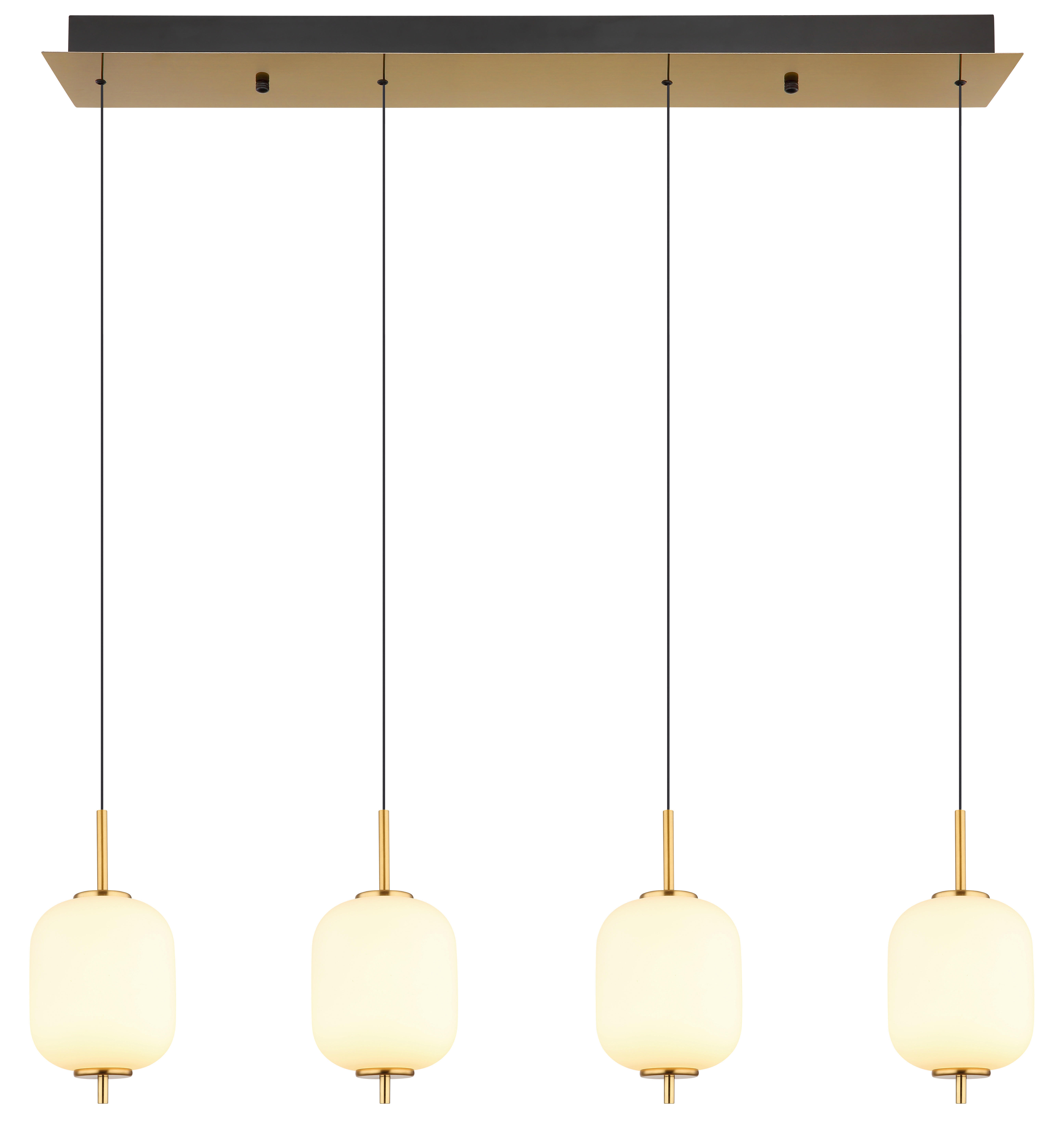 Thumbnail - GLOBO Pendelleuchte messing Glas Metall B/H/T: ca. 13,5x150x80 cm 1.0 Brennstellen