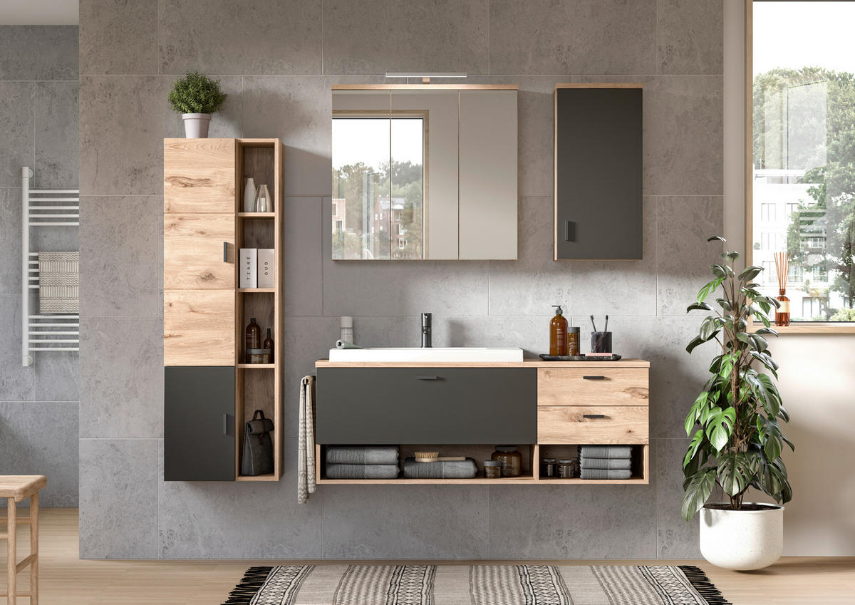 Midischrank GRADO B/H/T: ca. 48x144x35 cm GRADO - (48,00/144,00/35,00cm) - xonox.home