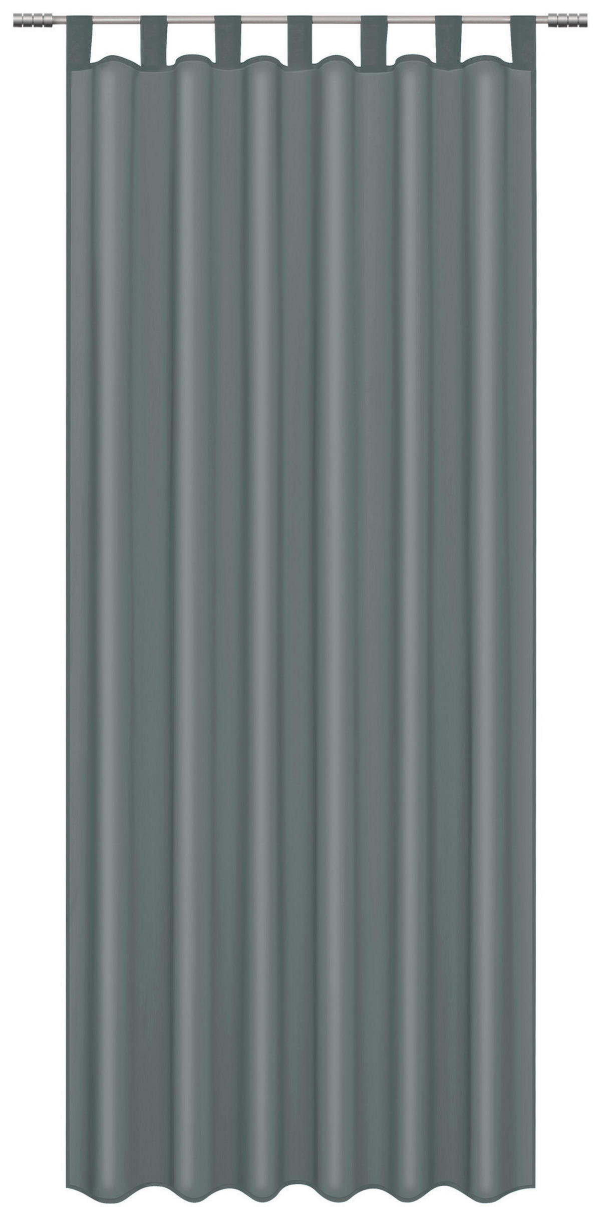 ACUS design collection Schlaufenvorhang Silk anthrazit B/L: ca. 140x225 cm Silk - anthrazit (140,00/225,00cm) - ACUS design collection