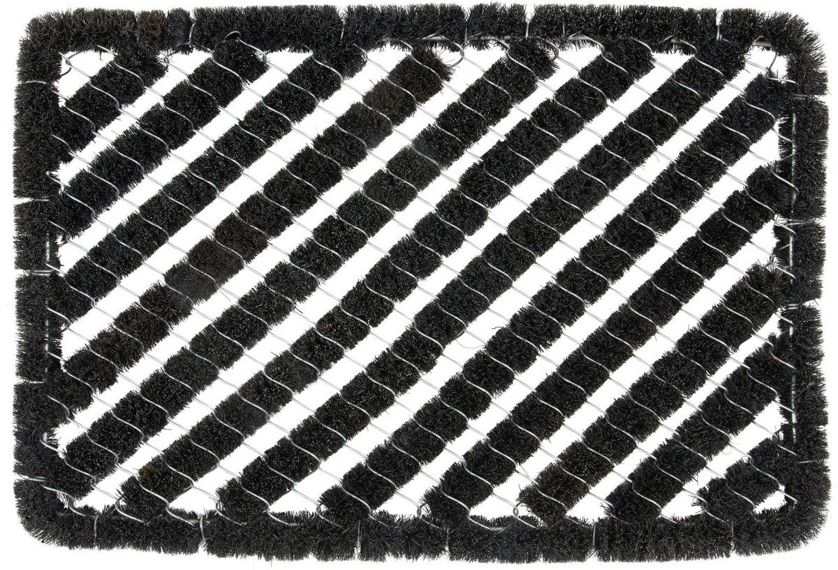 Andiamo Fußmatte schwarz B/L: ca. 40x60 cm Fußmatte_Drahtgitter 40x60cm schw. - schwarz (40,00/60,00cm) - Andiamo