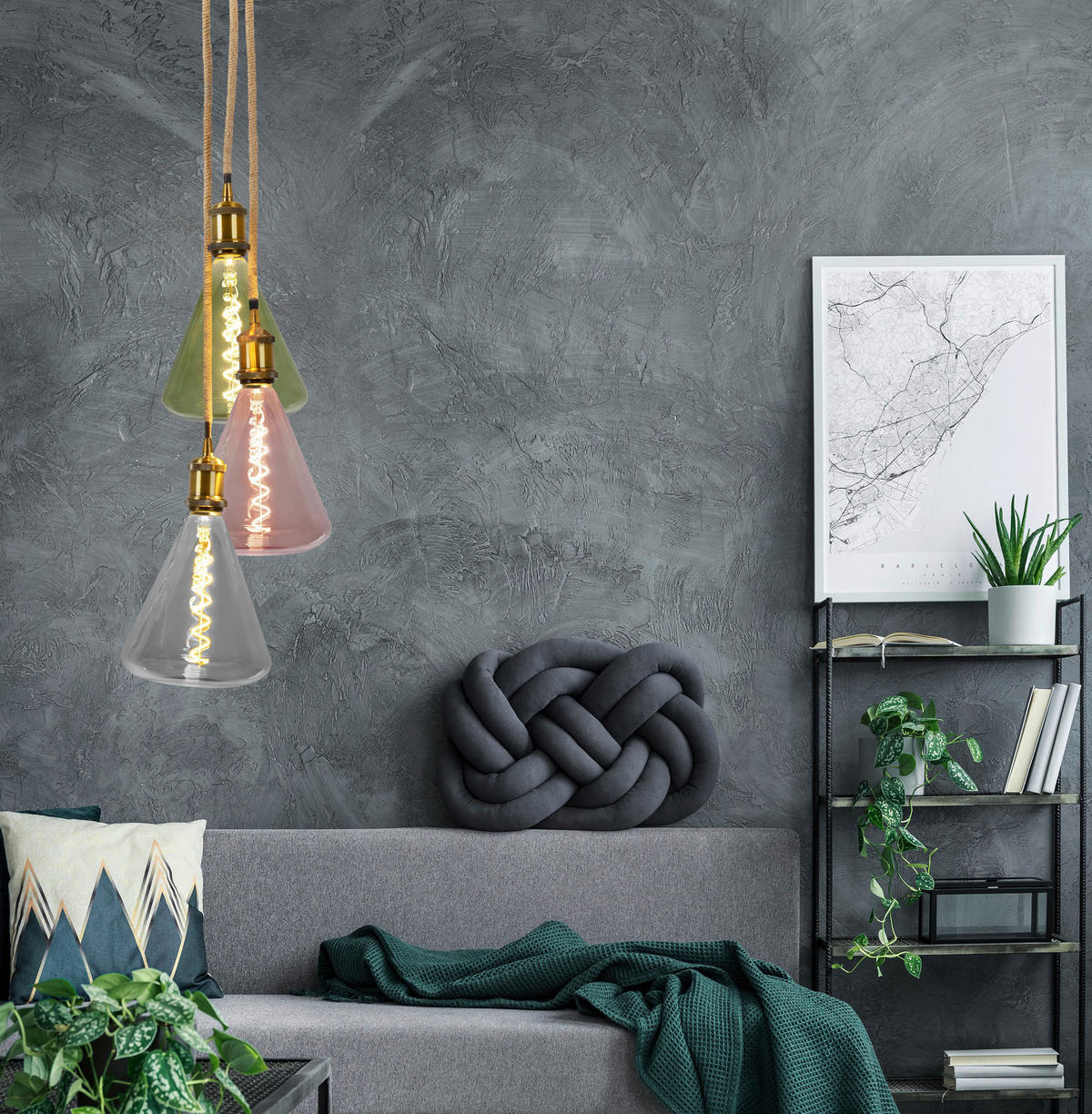 Näve Leuchten LED-Leuchtmittel NV4122017 E27 Dilly - grün (14,50/19,00/14,50cm) - Näve Leuchten