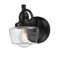 Westinghouse Außenwandleuchte Eddystone mattschwarz Glas Metall B/H/L: ca. 15x21x22 cm E27 1 Brennstellen Eddystone - mattschwarz (22,00/15,00/21,00cm) - Westinghouse