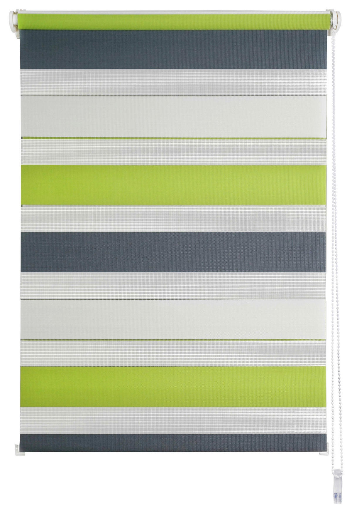 Doppelrollo Just-Triple grün B/L: ca. 100x160 cm Just-Triple - grün/grau (100,00/160,00cm)
