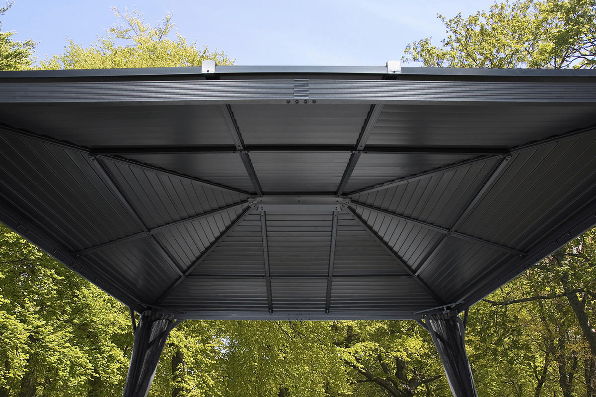 Sojag Pavillon Ventura anthrazit Stahl B/H/L: ca. 296x261x423 cm Ventura - anthrazit (423,00/296,00/261,00cm) - Sojag