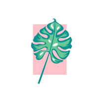 Komar Poster Minnie Mouse Leaf Disney B/L: ca. 30x40 cm Minnie Mouse Leaf - (30,00/40,00cm) - Komar