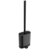 WC-Garnitur schwarz Kunststoff WC-Bürste_flach schwarz - schwarz (11,00/42,00/5,70cm)