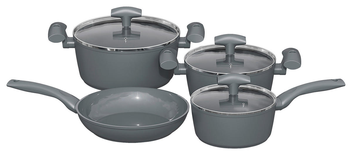 MICHELINO Topfset Topfset_New_Nora_7tlg. - grau - MICHELINO