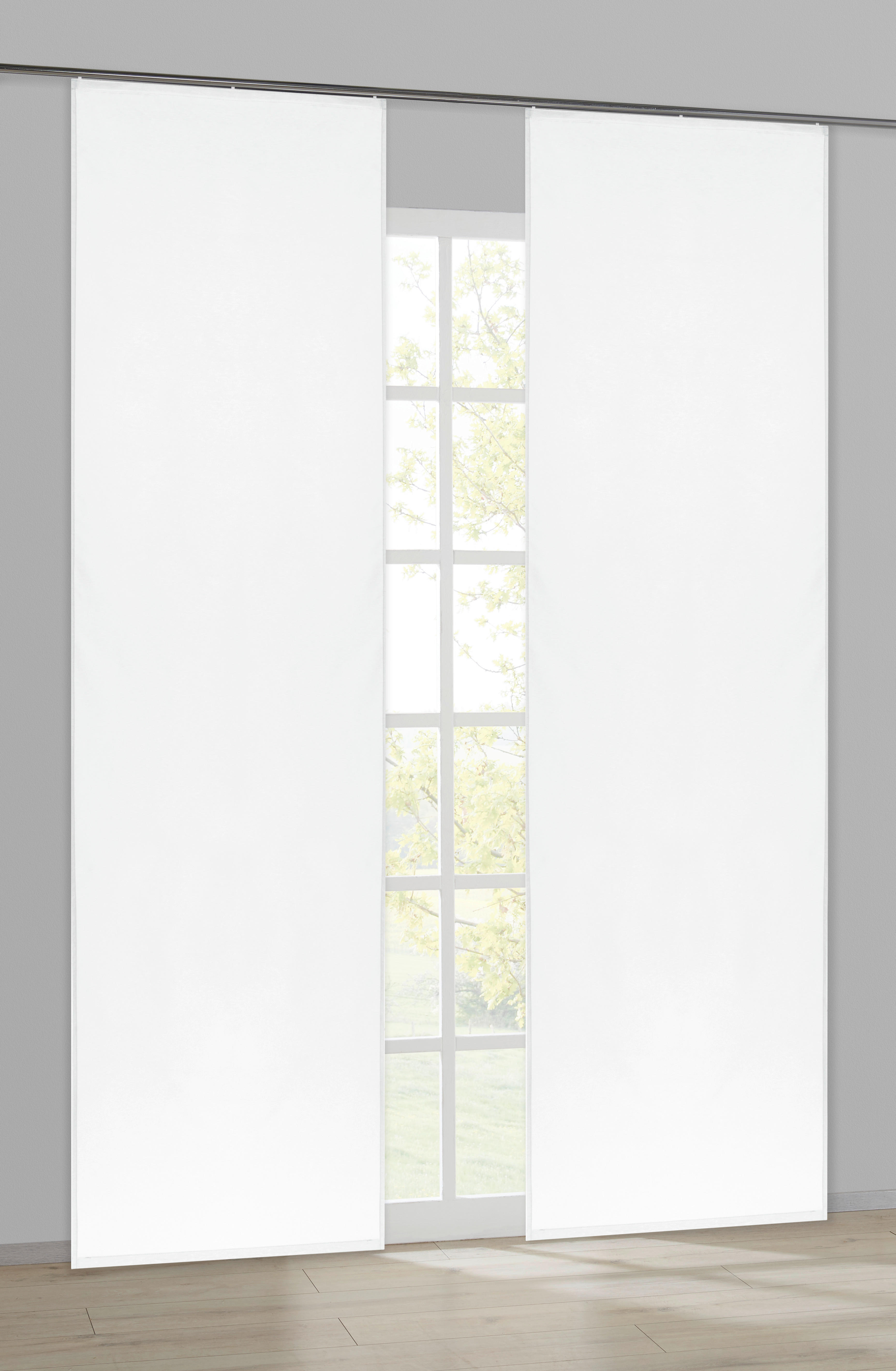 Schiebevorhang Pearl weiß B/L: ca. 60x245 cm Pearl - weiß (60,00/245,00cm) - ACUS design collection