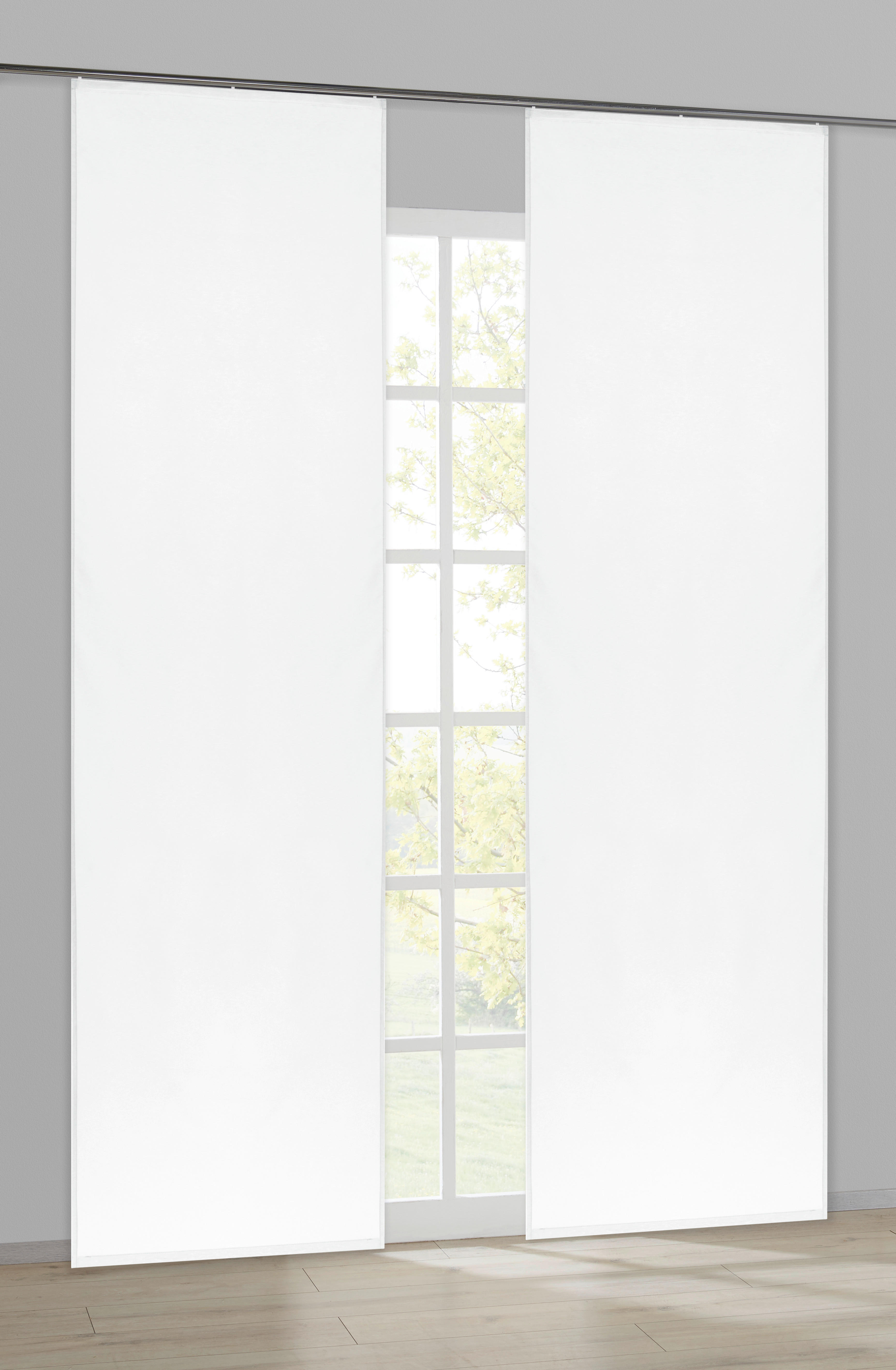Schiebevorhang Pearl weiß B/L: ca. 60x245 cm Pearl - weiß (60,00/245,00cm) - ACUS design collection